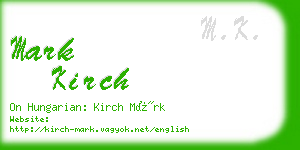 mark kirch business card